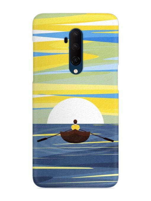 Rowing Person Ferry Paddle Snap Case for Oneplus 7T Pro Zapvi