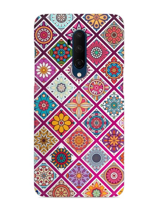 Seamless Tile Pattern Snap Case for Oneplus 7T Pro Zapvi