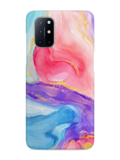 Watercolor Gradient Snap Case for Oneplus 8T (5G) Zapvi