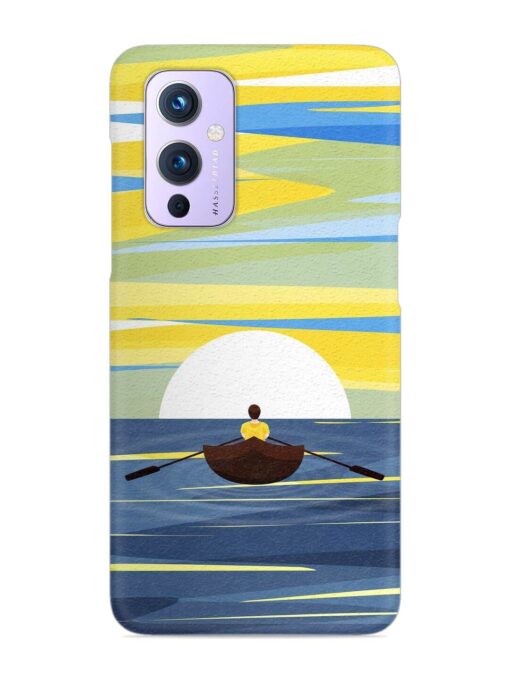 Rowing Person Ferry Paddle Snap Case for Oneplus 9 (5G) Zapvi