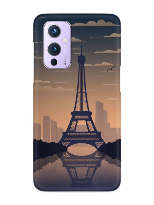France Paris Eiffel Tower Gradient Snap Case for Oneplus 9 (5G) Zapvi