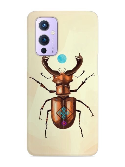 Stag Beetle Vector Snap Case for Oneplus 9 (5G) Zapvi