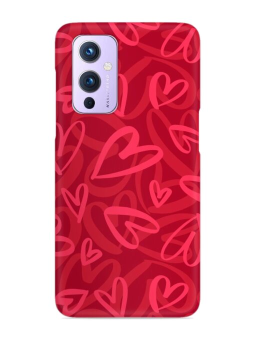 Seamless Romantic Pattern Snap Case for Oneplus 9 (5G) Zapvi