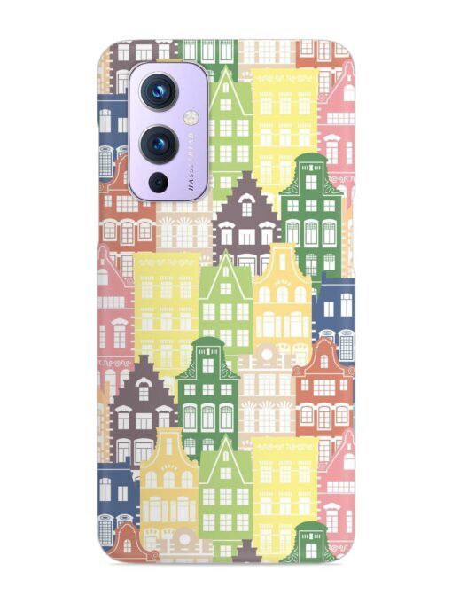 Seamless Shapes Pattern Snap Case for Oneplus 9 (5G) Zapvi
