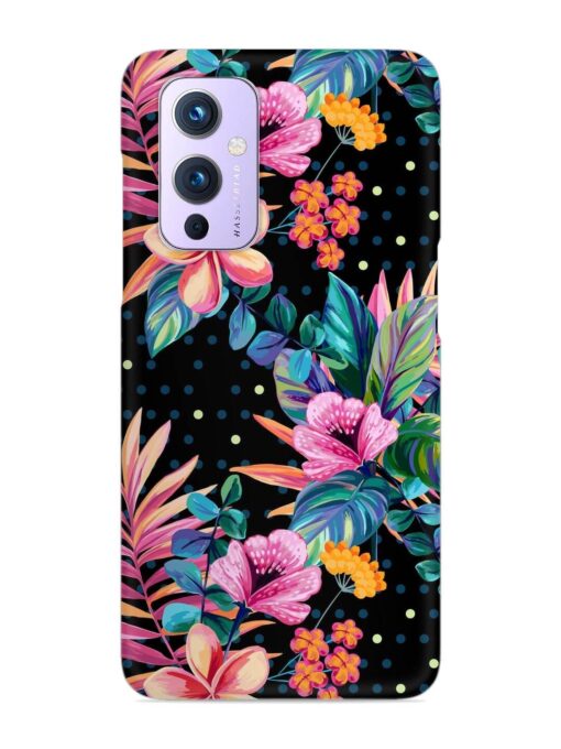 Seamless Floral Pattern Snap Case for Oneplus 9 (5G) Zapvi