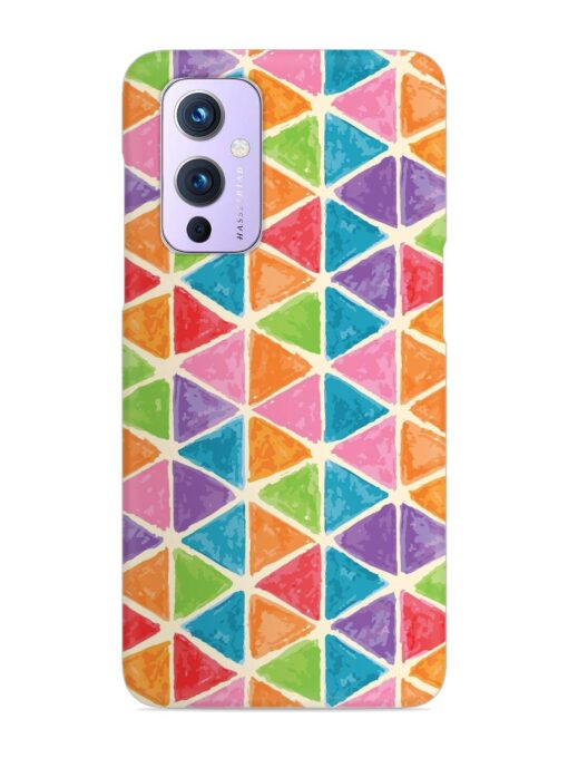 Seamless Colorful Isometric Snap Case for Oneplus 9 (5G) Zapvi