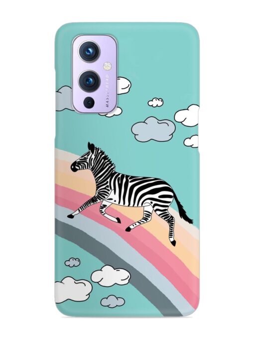 Running Zebra Snap Case for Oneplus 9 (5G) Zapvi