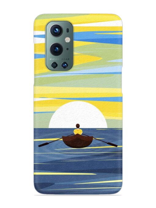 Rowing Person Ferry Paddle Snap Case for Oneplus 9 Pro (5G) Zapvi
