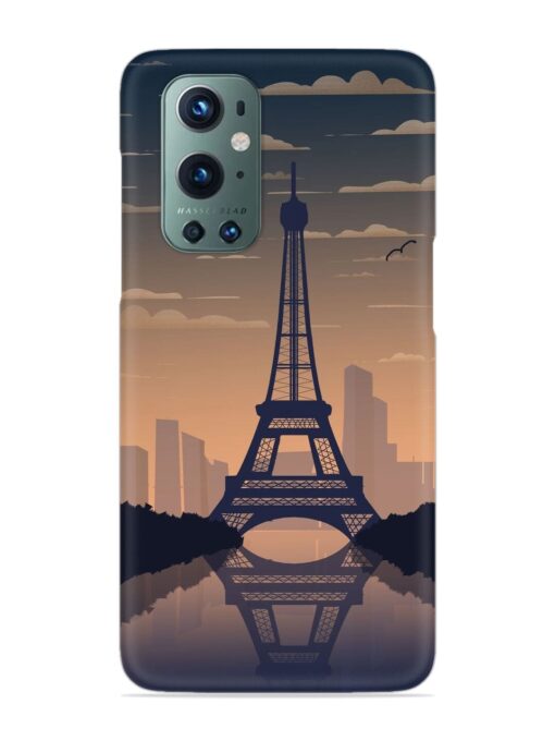 France Paris Eiffel Tower Gradient Snap Case for Oneplus 9 Pro (5G) Zapvi