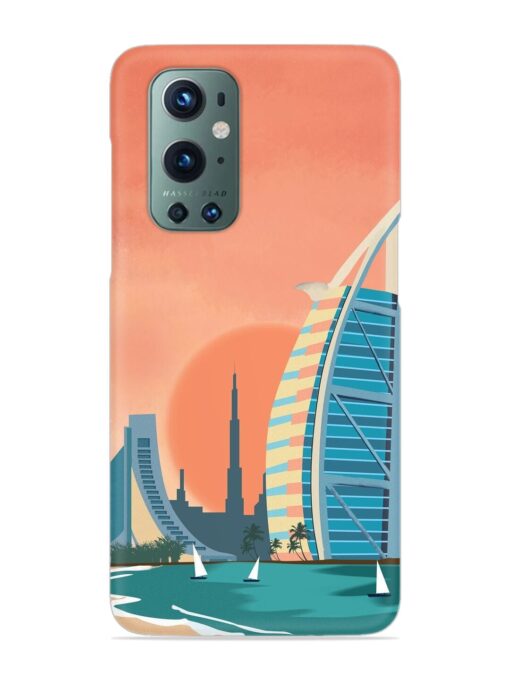 Dubai Architectural Scenery Snap Case for Oneplus 9 Pro (5G) Zapvi