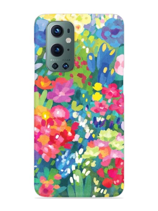 Watercolor Flower Art Snap Case for Oneplus 9 Pro (5G) Zapvi