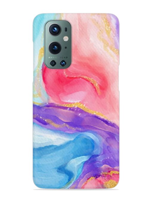 Watercolor Gradient Snap Case for Oneplus 9 Pro (5G) Zapvi