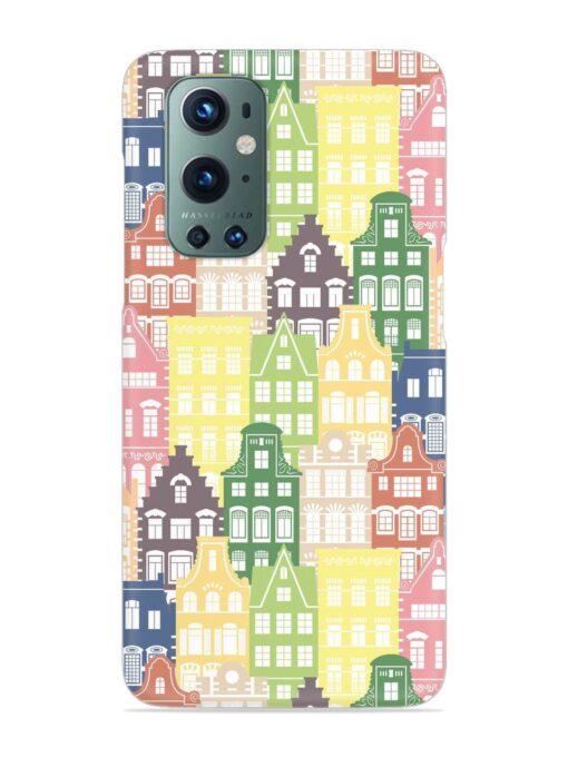 Seamless Shapes Pattern Snap Case for Oneplus 9 Pro (5G) Zapvi