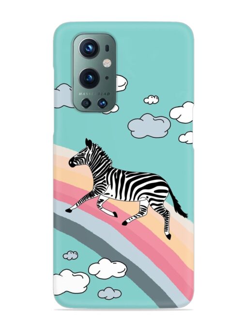 Running Zebra Snap Case for Oneplus 9 Pro (5G) Zapvi