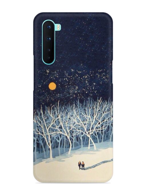 Full Moon Snowshoe Tour Snap Case for Oneplus Nord Zapvi