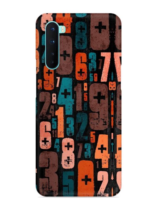 0 To 9 Art Snap Case for Oneplus Nord Zapvi