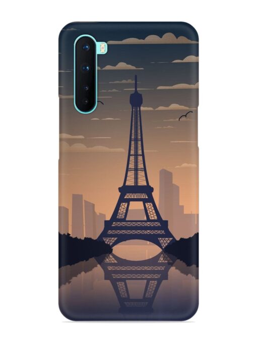France Paris Eiffel Tower Gradient Snap Case for Oneplus Nord Zapvi