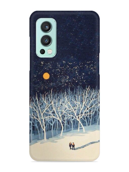 Full Moon Snowshoe Tour Snap Case for Oneplus Nord 2 (5G) Zapvi