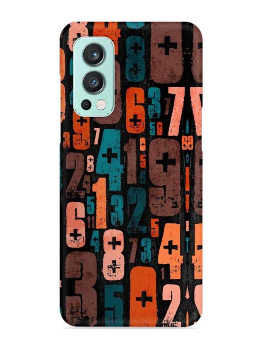 0 To 9 Art Snap Case for Oneplus Nord 2 (5G) Zapvi