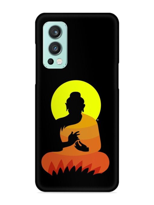 Buddha Art Black Snap Case for Oneplus Nord 2 (5G) Zapvi
