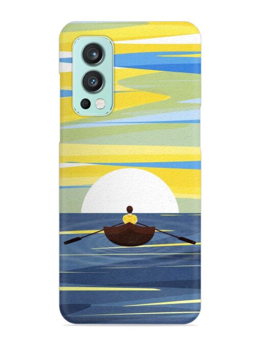 Rowing Person Ferry Paddle Snap Case for Oneplus Nord 2 (5G) Zapvi