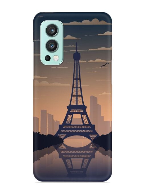 France Paris Eiffel Tower Gradient Snap Case for Oneplus Nord 2 (5G) Zapvi