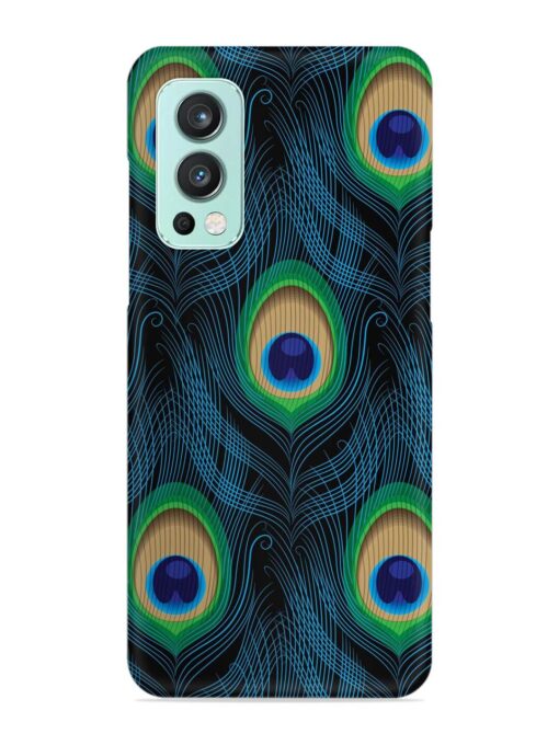 Seamless Pattern Peacock Snap Case for Oneplus Nord 2 (5G) Zapvi