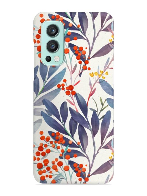 Seamless Floral Pattern Snap Case for Oneplus Nord 2 (5G) Zapvi