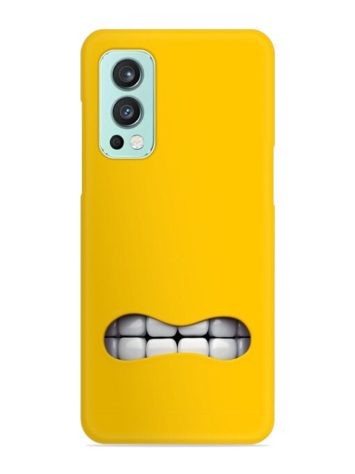 Mouth Character On Snap Case for Oneplus Nord 2 (5G) Zapvi
