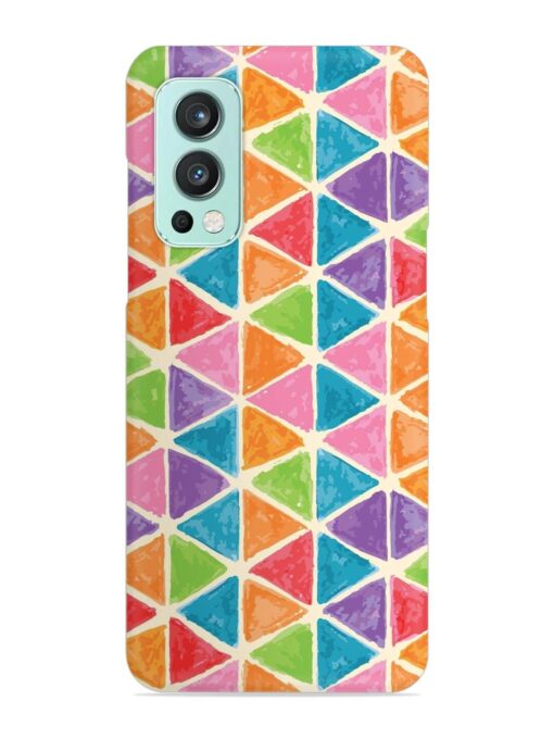Seamless Colorful Isometric Snap Case for Oneplus Nord 2 (5G) Zapvi