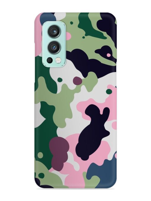 Seamless Funky Camouflage Snap Case for Oneplus Nord 2 (5G) Zapvi