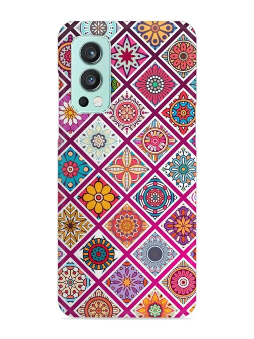 Seamless Tile Pattern Snap Case for Oneplus Nord 2 (5G) Zapvi