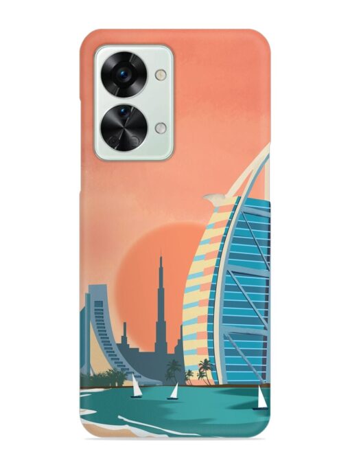 Dubai Architectural Scenery Snap Case for Oneplus Nord 2T (5G) Zapvi