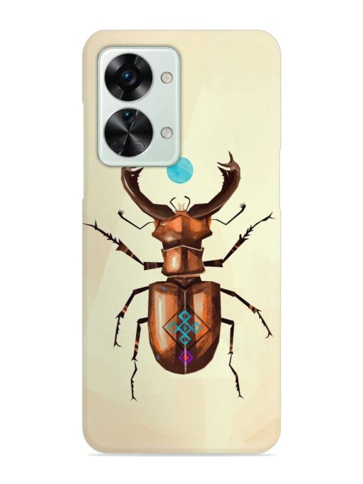 Stag Beetle Vector Snap Case for Oneplus Nord 2T (5G) Zapvi