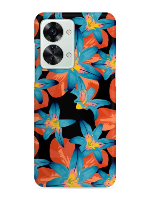 Philippine Flowers Seamless Snap Case for Oneplus Nord 2T (5G) Zapvi