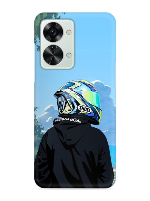 Rider With Helmet Snap Case for Oneplus Nord 2T (5G) Zapvi