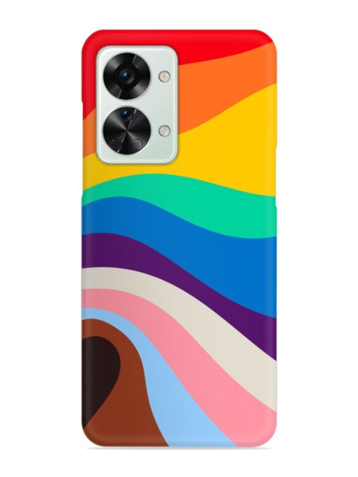 Minimal Pride Art Snap Case for Oneplus Nord 2T (5G) Zapvi