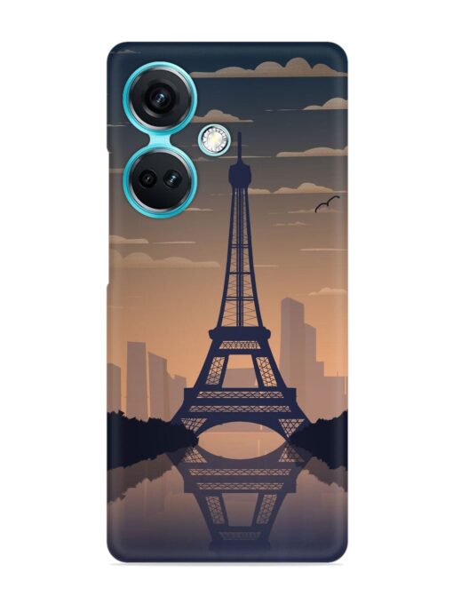 France Paris Eiffel Tower Gradient Snap Case for Oneplus Nord Ce 3 (5G) Zapvi