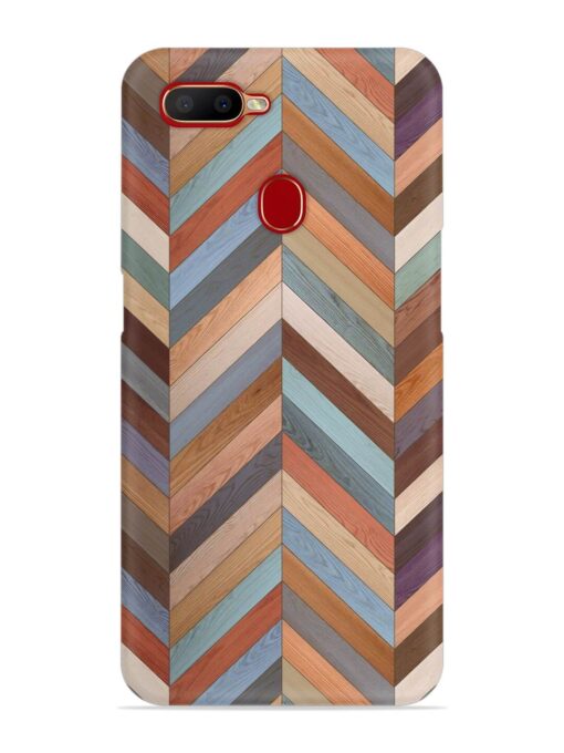 Seamless Wood Parquet Snap Case for Oppo A11K Zapvi