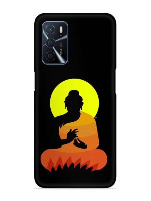Buddha Art Black Snap Case for Oppo A16 Zapvi