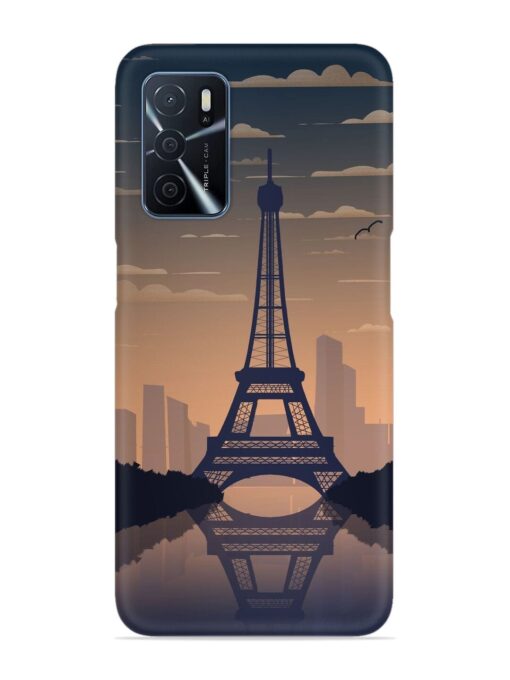 France Paris Eiffel Tower Gradient Snap Case for Oppo A16 Zapvi