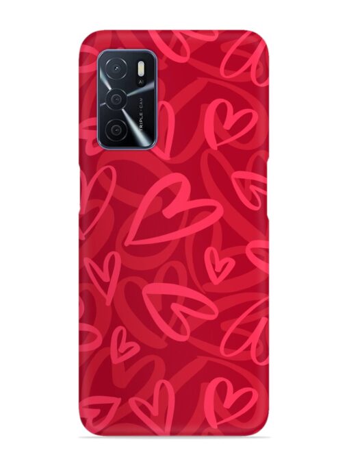 Seamless Romantic Pattern Snap Case for Oppo A16 Zapvi