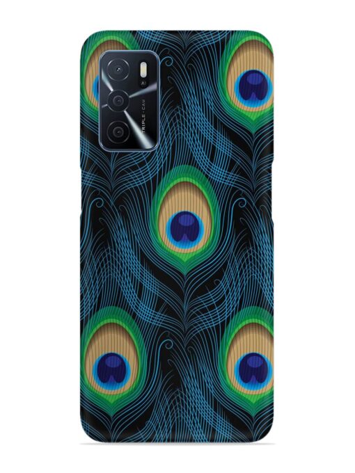 Seamless Pattern Peacock Snap Case for Oppo A16 Zapvi