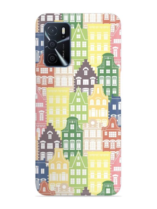 Seamless Shapes Pattern Snap Case for Oppo A16 Zapvi