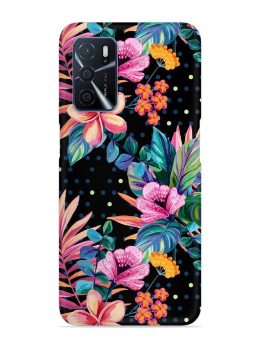 Seamless Floral Pattern Snap Case for Oppo A16 Zapvi