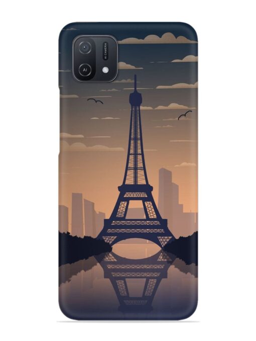 France Paris Eiffel Tower Gradient Snap Case for Oppo A16K Zapvi
