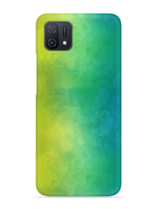 Yellow Green Gradient Snap Case for Oppo A16K Zapvi