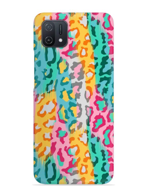 Seamless Vector Colorful Snap Case for Oppo A16K Zapvi