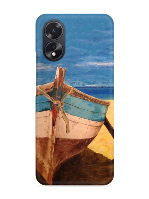 Canvas Painting Snap Case for Oppo A38 Zapvi