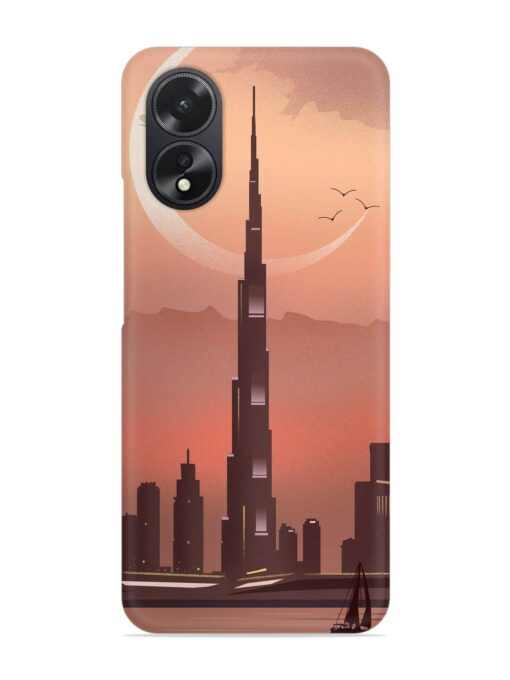 Landmark Burj Khalifa Snap Case for Oppo A38 Zapvi